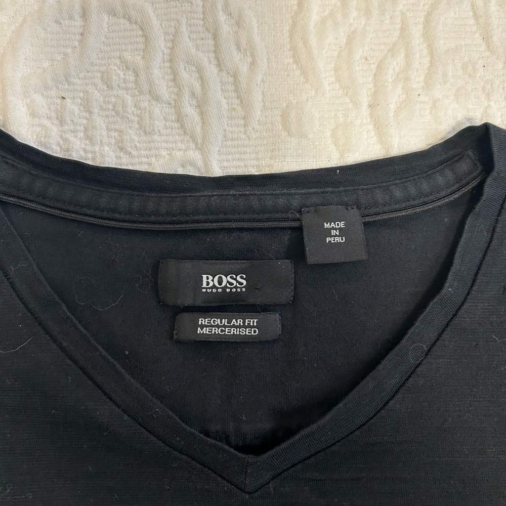 Boss Classic Black V-Neck Tee
